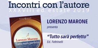 Incontri con l’autore, Lorenzo Marone a San Benedetto con “Tutto sarà perfetto”