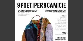 “Nove poeti per nove camicie”, le opere d’arte di Andrea Capecci al Teatro Mercantini