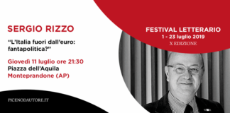 “Piceno d’Autore”, Sergio Rizzo ospite della rassegna a Monteprandone