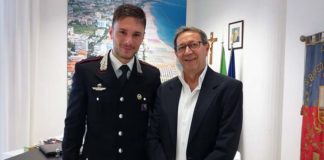 Il tenente Antonio Masciarelli lascia il comando di San Benedetto. Il saluto del sindaco Piunti