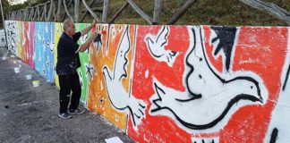 Grottammare, terminato il restyling del dipinto della pace. Ecco le prime foto