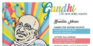 Grottammare ricorda Gandhi a 150 anni dalla sua nascita con una lectio di Brunilde Neroni