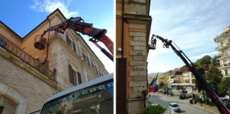 Crollo del cornicione a Grottammare, verifiche su Palazzo Ravenna