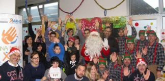Associazione XMano, arriva Babbo Natale con una slitta carica di doni