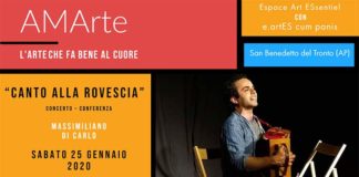 “AMArte”, l’arte che fa bene al cuore. Primo spettacolo il 25 gennaio con Massimiliano Di Carlo
