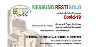 Associazione Amo Cupra, raccolta fondi per le famiglie cuprensi in difficoltà: «Nessuno resti solo»