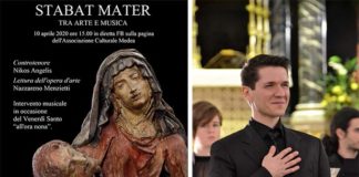 “Stabat Mater”, il controtenore Nikos Angelis celebra il Venerdì Santo in diretta facebook
