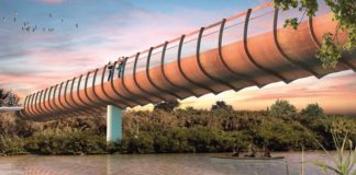 San Benedetto, la Sentina “accoglie” il ponte ciclopedonale