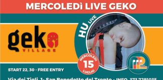 Mercoledì Live Geko, Hu in concerto il 15 luglio a San Benedetto