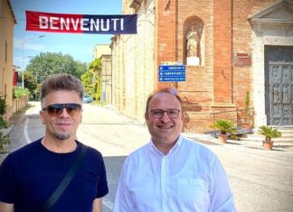 La Samb a Massignano, il sindaco Romani accoglie il presidente Serafino: «Benvenuti»