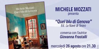 Incontri con l’autore, Michele Mozzati presenta “Quel blu di Genova” alla Palazzina Azzurra