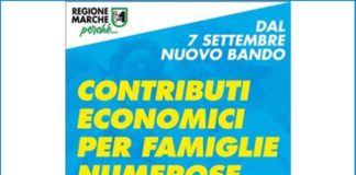 Emergenza Covid, famiglie numerose: 200mila euro di contributi dalla Regione Marche