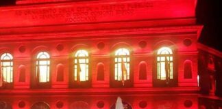 Giornata mondiale della poliomelite, lo Sferisterio si illumina di rosso