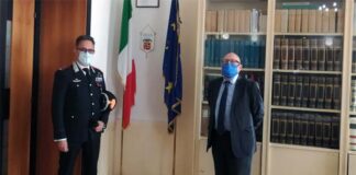 Ascoli Piceno, incontro in Provincia tra il Presidente Fabiani e il Colonnello Tommaseo