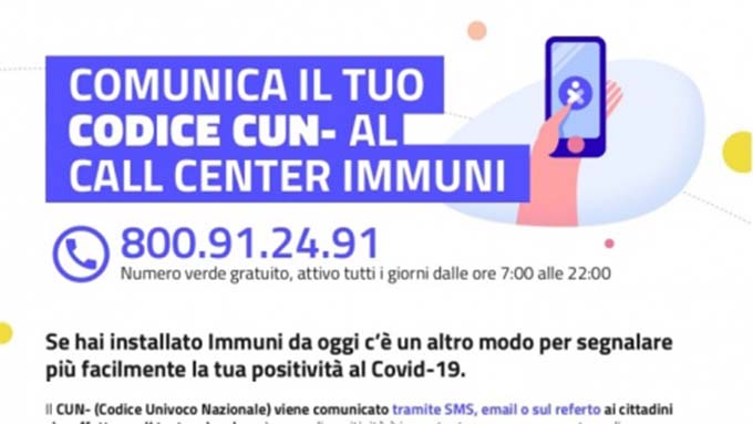 app immuni call center