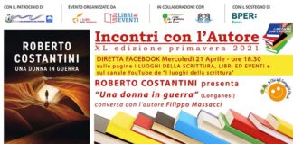 Incontri con l’autore, Roberto Costantini presenta online “Una donna in guerra”