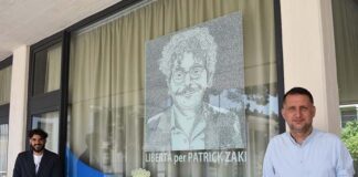 Monteprandone, affisso un ritratto di Patrick Zaki per chiederne la liberazione
