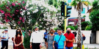 San Benedetto, inaugurato sul lungomare il percorso tattile per disabili visivi