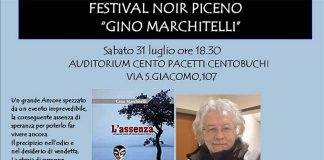Festival Noir Piceno, Gino Marchitelli presenta “L’assenza” al Centro Pacetti