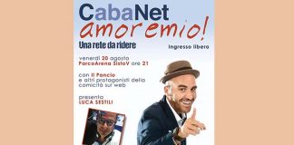 Grottammare, “CabaNet amoremio!” al Parco Arena Sisto V: ospite Andrea Panciroli