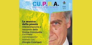 “La musica della poesia”, Giorgio Colangeli il 27 e 28 agosto al Cu.p.r.a Festival