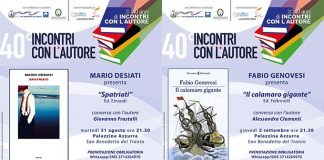 “Incontri con l’autore”, Mario Desiati e Fabio Genovesi ospiti in Palazzina