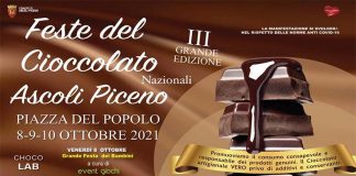 Ascoli, arriva “La Festa del Cioccolato” dall’8 al 10 ottobre in Piazza del Popolo
