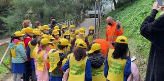 Gli alunni di Offida piantano alberi al Parco Pablo Neruda