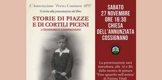 Cossignano, presentazione del libro di Teodorico Compagnoni e mostra in memoria di Fatima Vitali