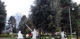 Ascoli, il Presepe dei Vigili del Fuoco ai Giardini pubblici di Corso Vittorio Emanuele
