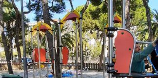 San Benedetto, un nuovo gioco nella pineta di via Milanesi