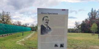 Grottammare, un totem in memoria dell’on. Alceo Speranza alla Vedetta Picena