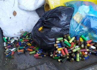 Grottammare, munizioni da caccia tra i rifiuti domestici