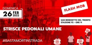 San Benedetto, il 26 febbraio flash mob #citta30subito per la sicurezza stradale