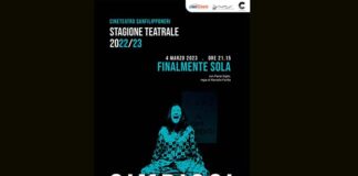 “Finalmente sola” con Paola Giglio questa sera al CineTeatro San Filippo Neri