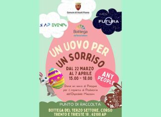 “Un uovo per un sorriso”, Futura e Ap Events per i bambini dell’Ospedale Mazzoni di Ascoli