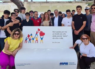 A Grottammare una panchina dedicata alla cultura del dono