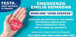Una cena sospesa per l’Emilia-Romagna, raccolta fondi promossa dal Laboratorio della Speranza