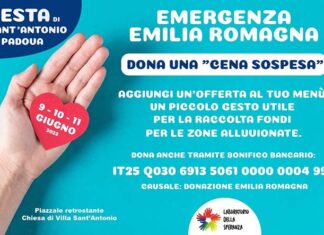 Una cena sospesa per l’Emilia-Romagna, raccolta fondi promossa dal Laboratorio della Speranza