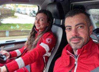 Ascoli, Croce Rossa in festa per le nozze dei dipendenti Emidio e Monica