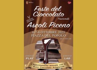 “La Festa del Cioccolato” torna ad Ascoli, dal 6 all’8 ottobre in Piazza del Popolo