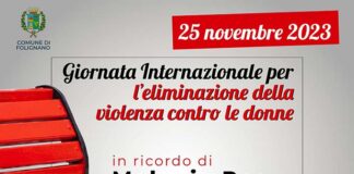 Folignano, una panchina rossa dedicata a Melania Rea