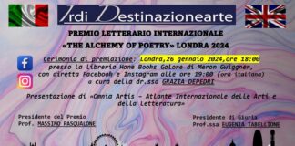 L’Abruzzo a Londra con il Premio Letterario “The Alchemy of Poetry”, ecco i vincitori