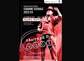 Voci d’Artista, il 18 febbraio va in scena “Moby Dick” al Cineteatro San Filippo Neri