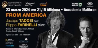 “From America”, il Duo Taddei-Farinelli in concerto il 23 marzo all’Accademia Malibran di Altidona