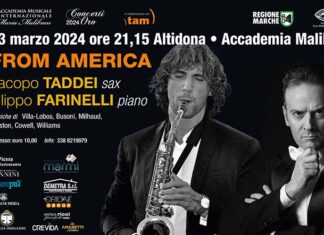 “From America”, il Duo Taddei-Farinelli in concerto il 23 marzo all’Accademia Malibran di Altidona