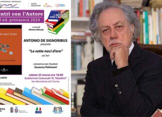 Antonio De Signoribus presenta “Le sette noci d’oro” all’Auditorium Tebaldini di San Benedetto
