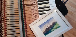 “Note su tela” di Massacci e Cellini, guardare la musica ascoltando gli acquerelli