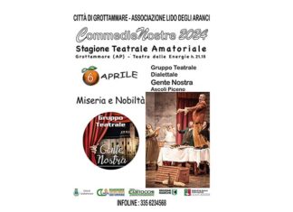 Grottammare,”Commedie Nostre” torna in scena il 6 aprile con “Miseria e Nobiltà”