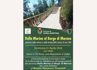 “Dalla Marina al Borgo di Marano”, a Cupra un sentiero intitolato all’artista Nazzareno Tomassetti